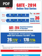 Download GATE 2014 Online Test Series Schedule  Time Table - MADE EASY by MADE EASY SN155479656 doc pdf