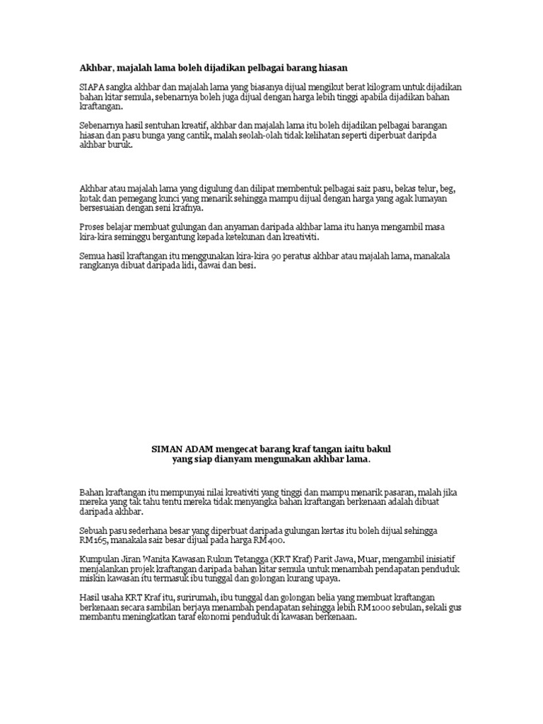 Kraf Akhbar | PDF
