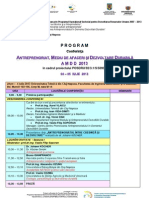 Agenda - Conferinta AMDD 2013