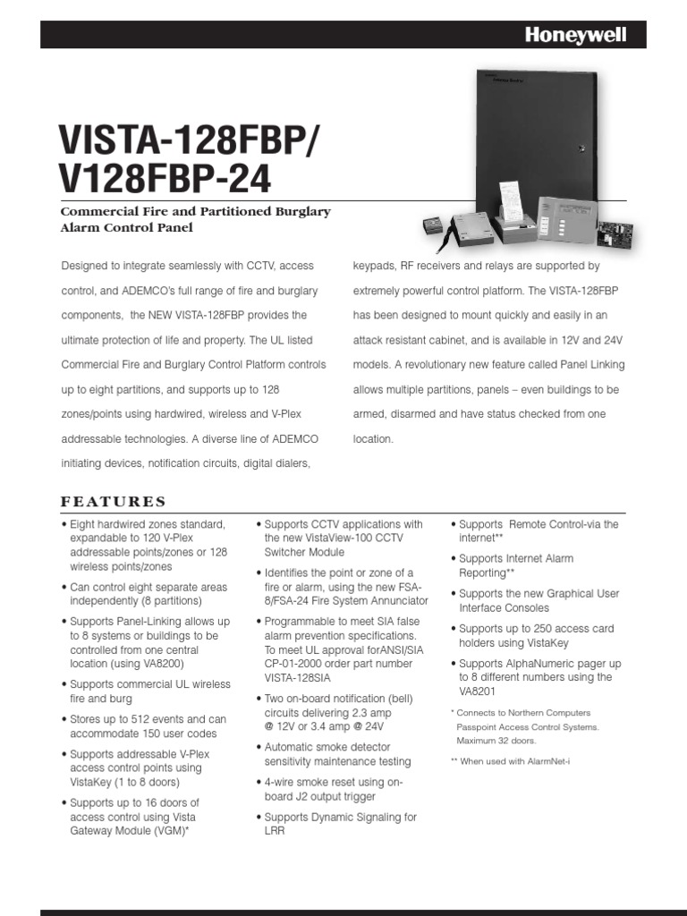 Vista 128fb Access Control Relay