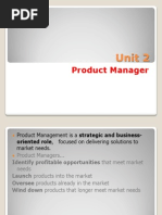 Product Manager: Unit 2