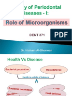 Etiology of Periodontal Diseases - I- Role of Microorganisms (1)