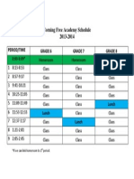 Schedule-Period by Period 2014