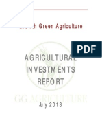 Growth Green Agriculture - Agricultural Investments Report July2013