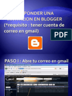 Responder Una Invitacion en Blogger