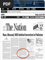 Download ISI-sponsored op-ed in Pakistani newspaper accuses Tarek Fatah of being a RAW agent by Tarek Fatah SN155510751 doc pdf