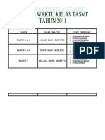 JADUAL TASMI'