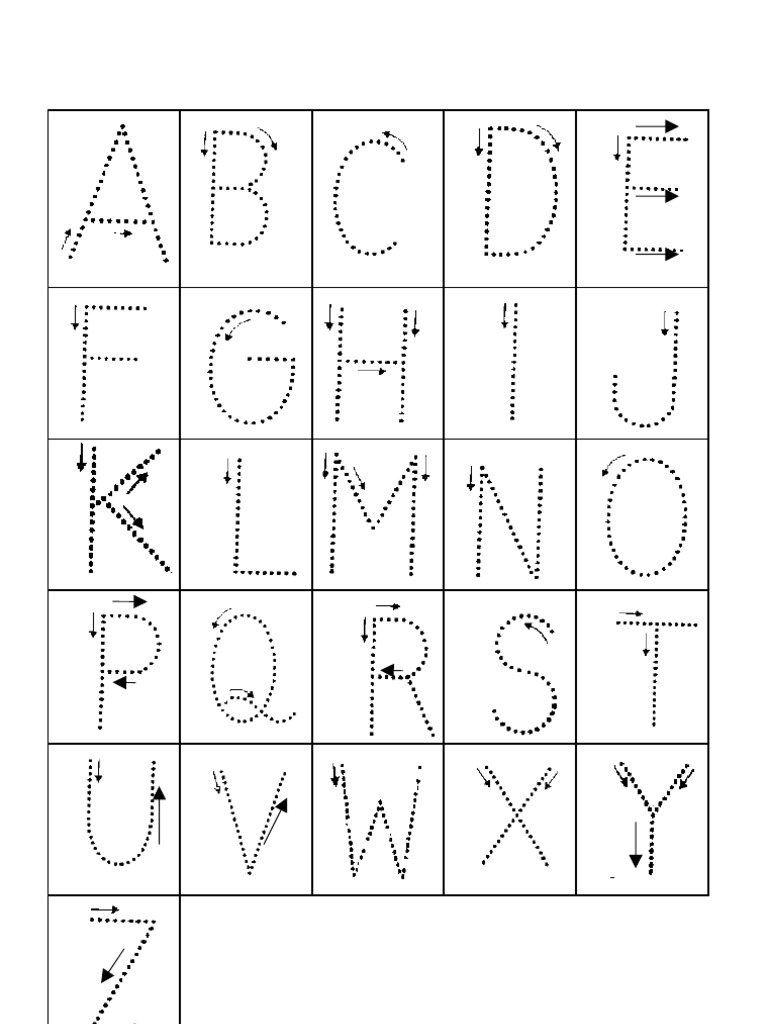 Alfabeto Pontilhado | PDF