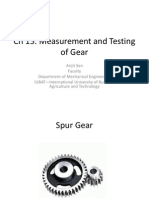 CH 15: Measurement and Testing of Gear