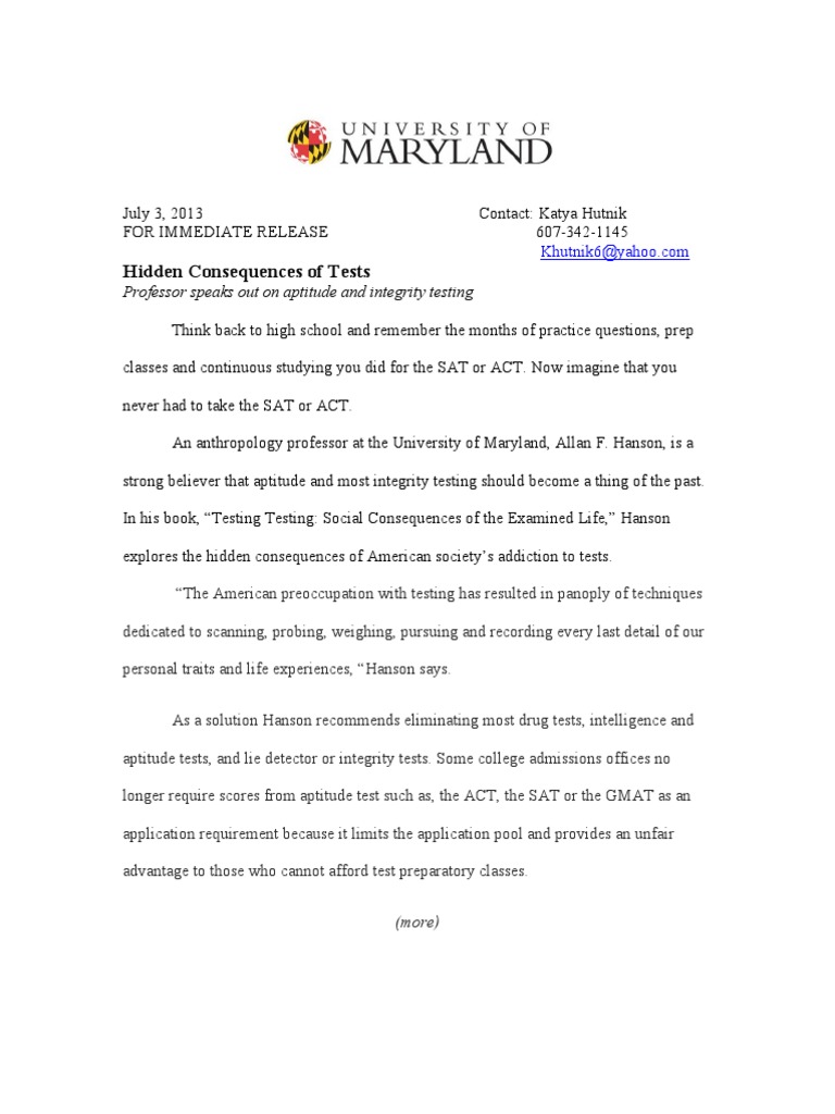 Writing Sample #2 | PDF | Sat | Polygraph