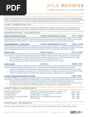 2013 resume kyle rothfus