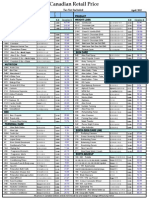 Canadian Retail Price List 4-10-11