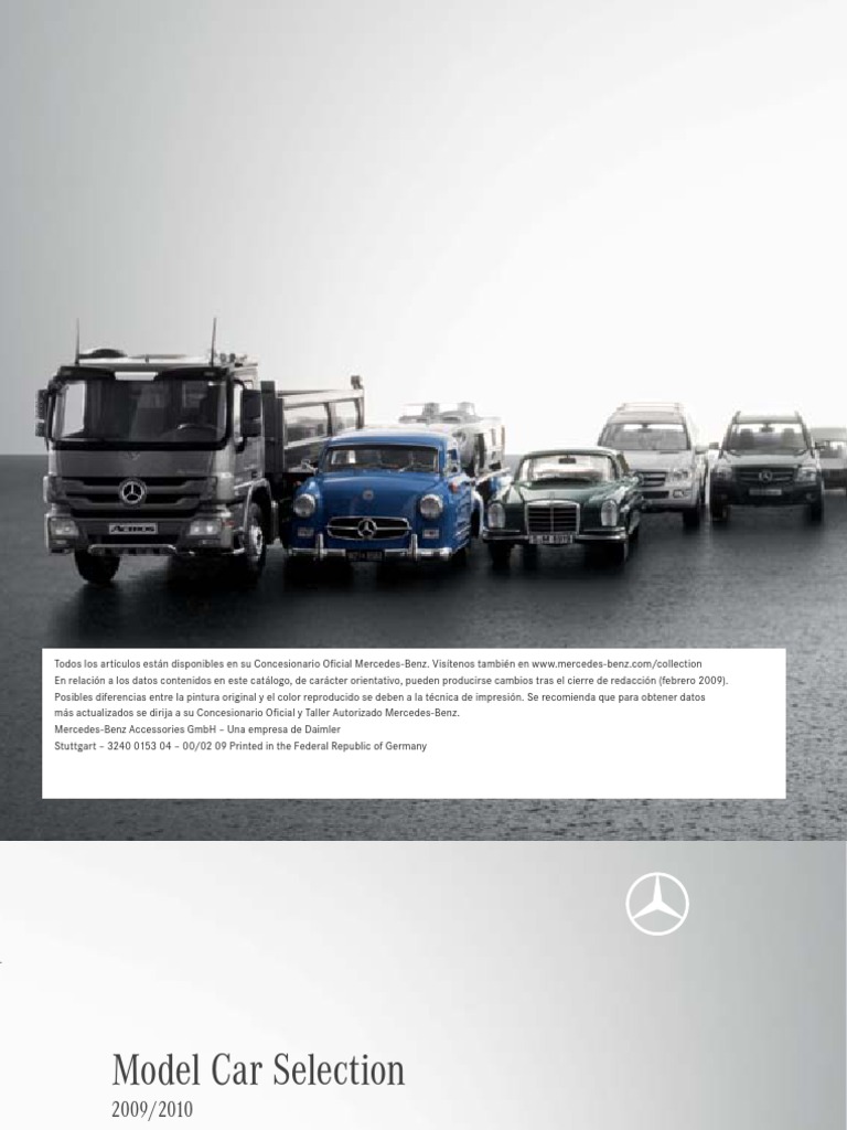 Maquetas Mercedes-Benz 2009/2010 | PDF | Mercedes Benz | Vehículo de motor