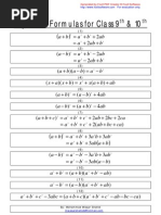Download Algebraic Formulas for Class 9th  10th by     SN155537233 doc pdf