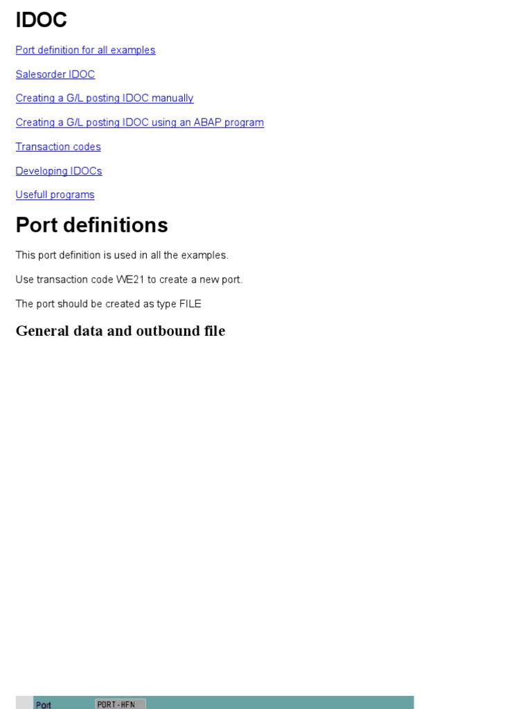 IDOC Development Process | PDF | Debits And Credits | Software Engineering
