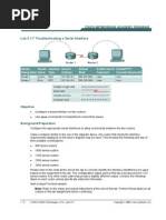 Lab 3.1.7 Troubleshooting A Serial Interface: Objective