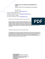 O Paradigma Do Ecodesign - Qual É A Verdadeira Sustentabilidade Nos Processos de Produção