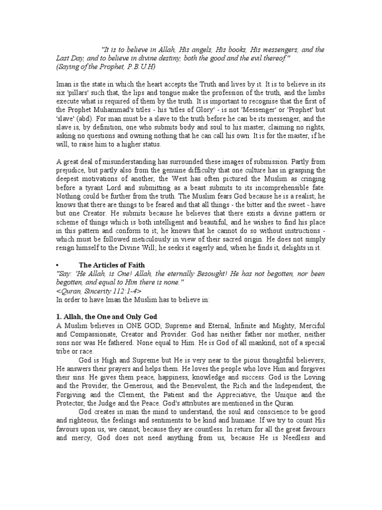 Faith In Islam Download Free Pdf Prophets And Messengers In Islam