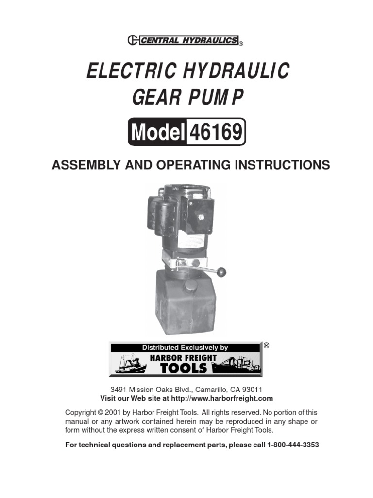 Hydraulic Pump Manual PDF Valve Pump