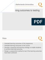 From Learning Outcomes To Testing