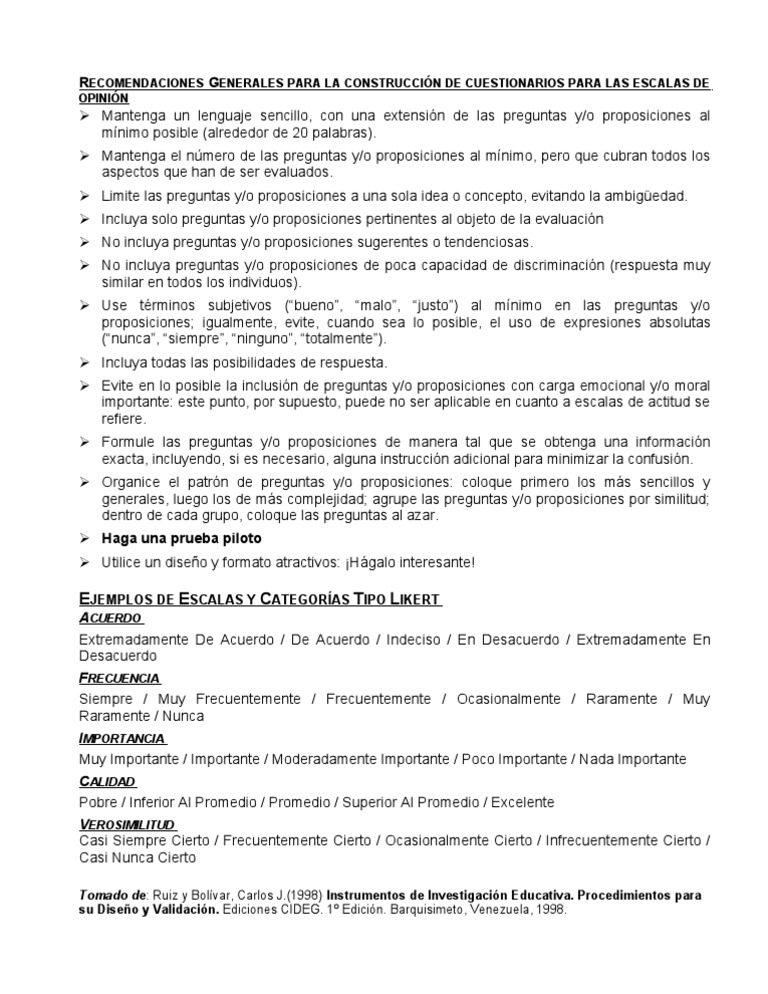 RECOMENDACIONES GENERALES PARA LA CONSTRUCCIÓN DE 