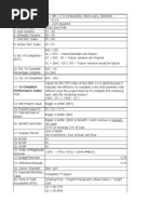 PMP - The 12 Essential EVM Formulas Cheat Sheet | PDF