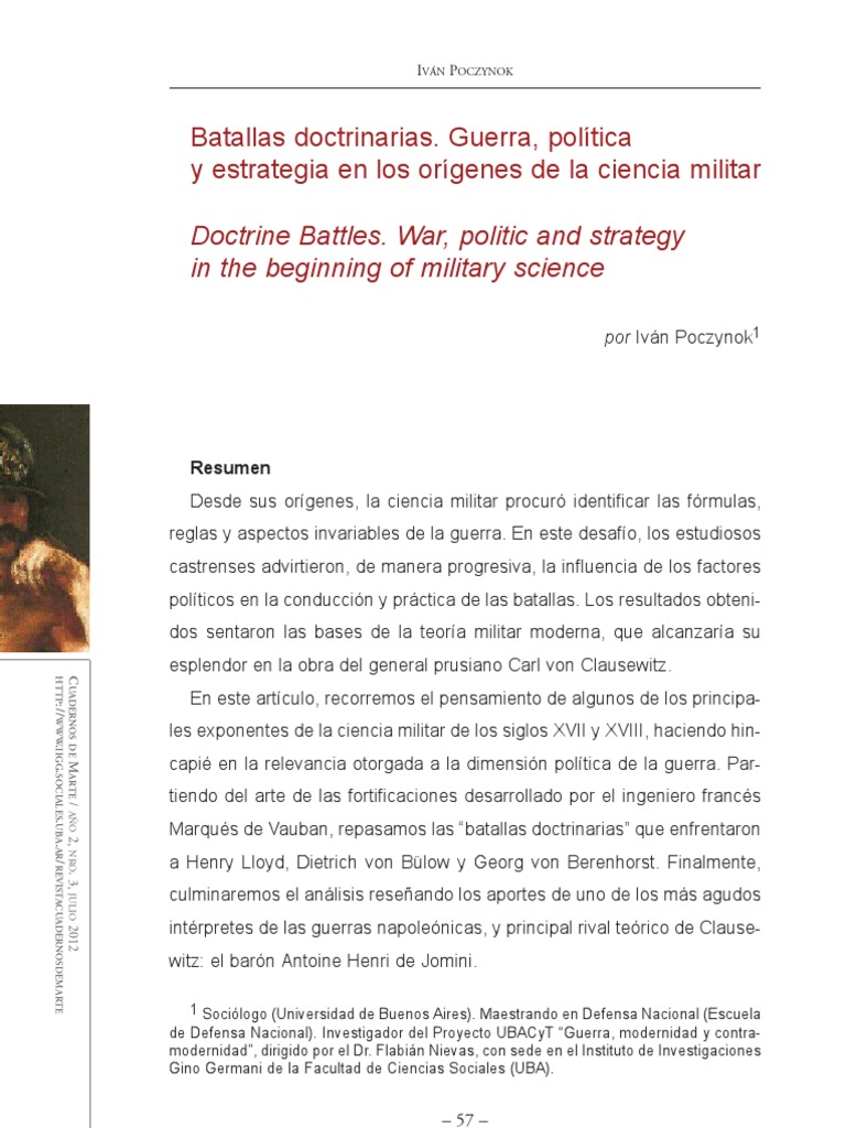 Batallas doctrinarias en ciencia militar | PDF | Estrategia militar | Cerco