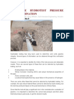 Pipeline Hydrotest Pressure Determination