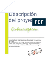 Descripción Del Proyecto Confiezateya - Com Confiezateya - Com Esta DiseñAda para Que