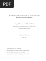 Complex-Valued Neural Networks For Nonlinear Complex Principal Component Analysis