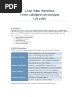 PVT - 2012-Lab-Cisco Prime Collaboration Manager - v2