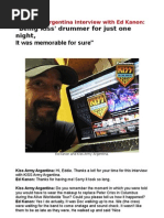 Download Ed Kanon - Kiss Army Argentina Interview - July 2013 by KISSARMYARGENTINA SN155573498 doc pdf
