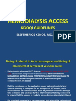 Dialysis Access Guidlines Xenos