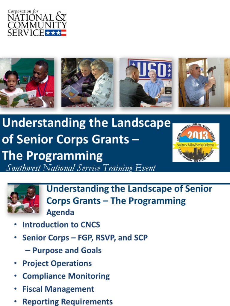Senior Corps Grants Overview and Programs | PDF | Government | Business