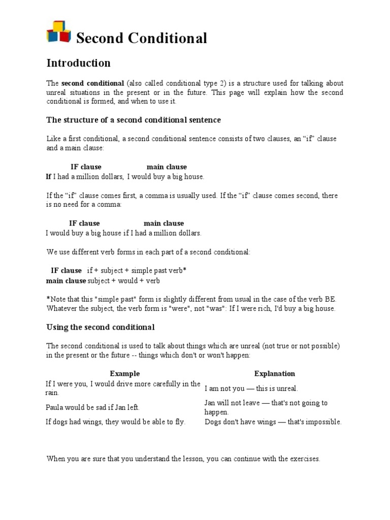 Conditional Type 2 | PDF | Clause | Verb