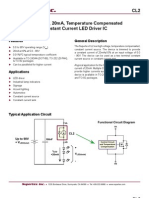 CL2 Simple 90V, 20ma, Temperature Compensated Constant Current LED Driver IC