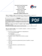 Prueba Mixta Quimica II