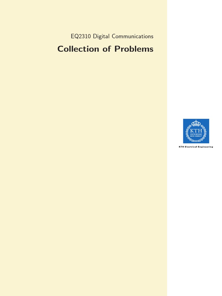 Digital Communications Problem Set | PDF | Code | Data Compression