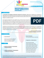 Boletín N° 2 del Equipo de Derechos Humanos "Pro Persona"