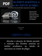 A VIOLAÇÃO DOS DIREITO AUTORAIS NA ERA DIGITAL
