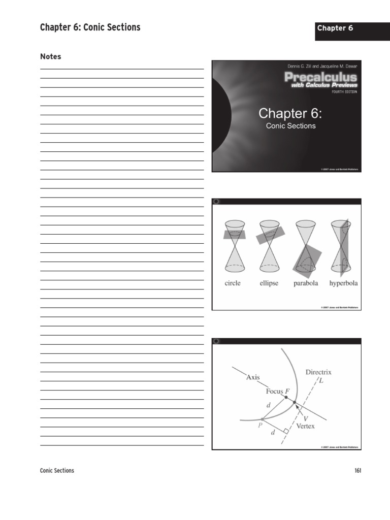 Conic Sections Study Notes | PDF