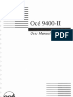 Oce 9400II User Guide