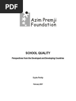 Consolidated School Quality Report