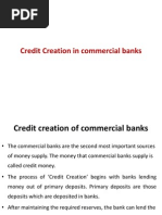 Credit Creation in Commercial Banks