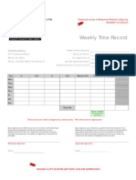 Weekly Time Sheet