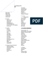 Daftar Peralatan Ambulans