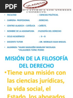 MISIÓN DE LA FILOSOFÍA DEL DERECHO PPT NICOLAZA