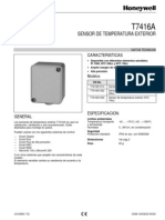 Sensor exterior Pt 1000/NTC