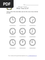 Time Worksheet 30min2