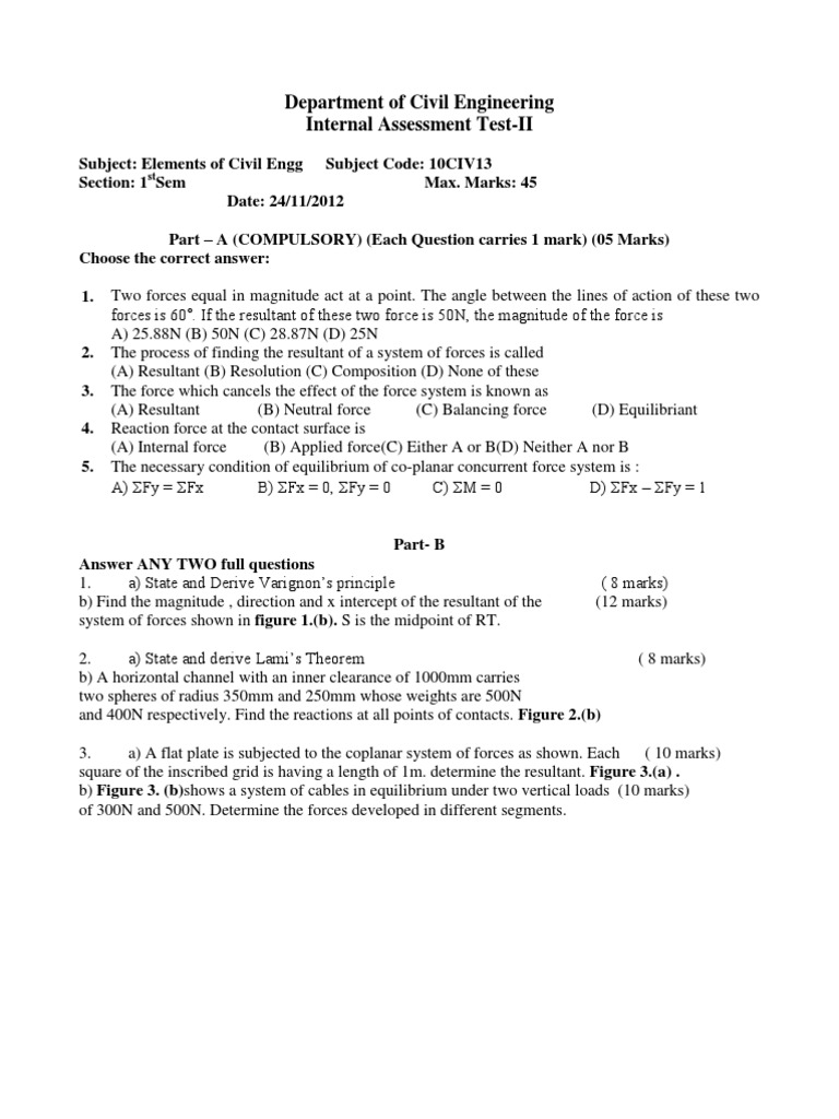 Elements of Civil Engineering & Engineering Mechanics | PDF